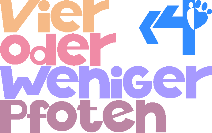 Vier oder weniger Pfoten | Logo